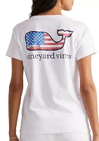 Flag Whale Short Sleeve Pocket T-Shirt