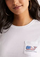 Flag Whale Short Sleeve Pocket T-Shirt