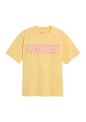 Women's Sunkissed Boyfriend Crew Short Sleeve T-Shirt