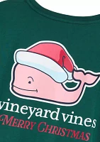 Women's Christmas Whale Pocket T-Shirt