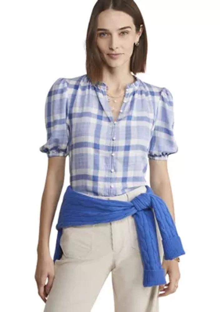 Women's Ruffle Neck Top