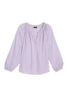 Women's Long Sleeve V-Neck Blouse