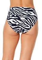 Zebra Shadow Soft Band Swim Bottoms