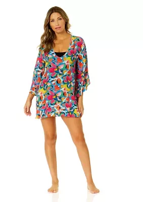 Women's Amalfi Coast Floral Printed Swim Coverup