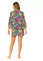 Women's Amalfi Coast Floral Printed Swim Coverup