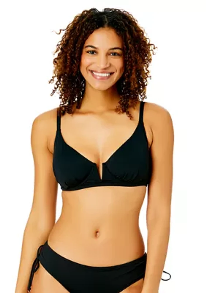 V-Wire Elongated Underwire Swim Top