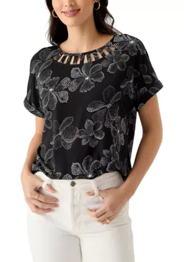 Women's Printed Knit Top