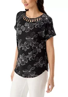 Women's Printed Knit Top