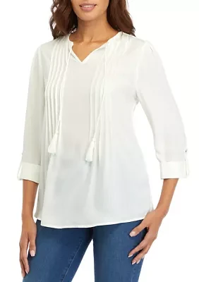 Women's Tassel Henley  Top