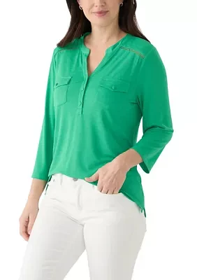 Women's Solid Knit Top