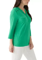 Women's Solid Knit Top