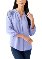 Women's Henley Solid Top