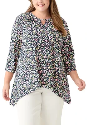 Plus Floral Tunic