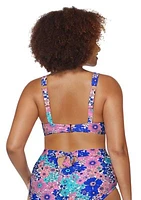 Plus Tropicana Gardens Goldens Swim Top