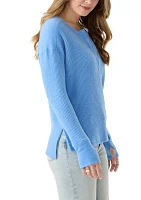 Women's Textured Cozy Knit Henley Shirt