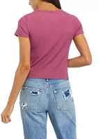 Women's Short Sleeve Ribbed T-Shirt