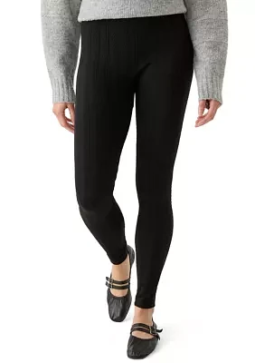 Women's Cable Knit Fleece Leggings