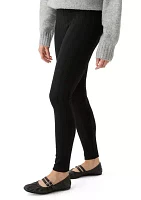 Women's Cable Knit Fleece Leggings