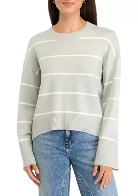 Women's Striped Crew Neck Sweater