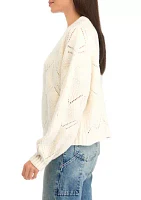 Women's Pointelle Cardigan