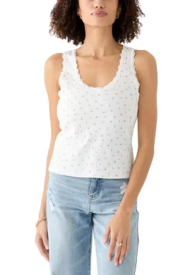 Women's Pointelle Tank Top
