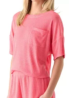 Women's Soft Thermal Knit Boat Neck Top