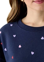 Women's Multi Heart Crew Sweatshirt