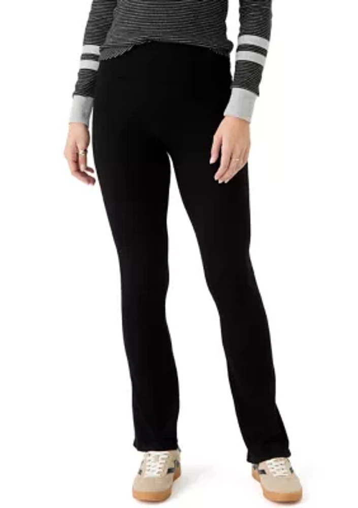 Women's Foldover Waist Flare Pants