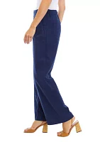 Women's Pleat Front Wide Leg Pants