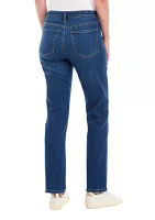 Women's Mid Rise Straight Jeans