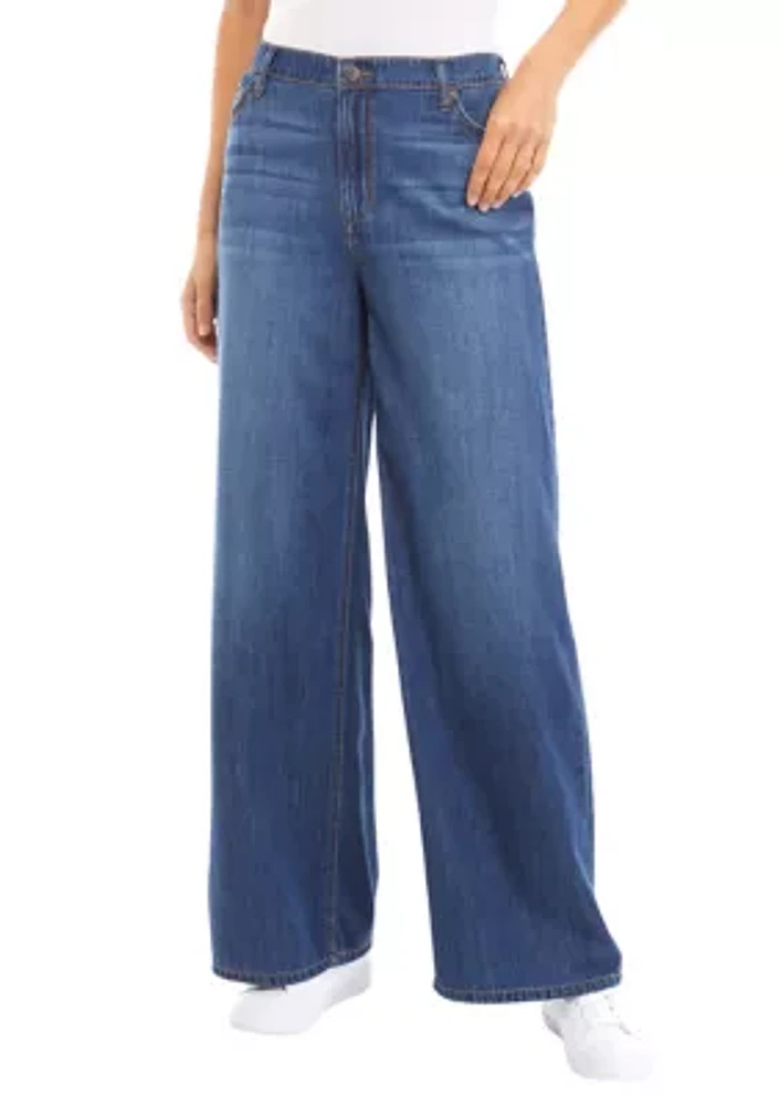 Women's Wide Leg Soft Jeans