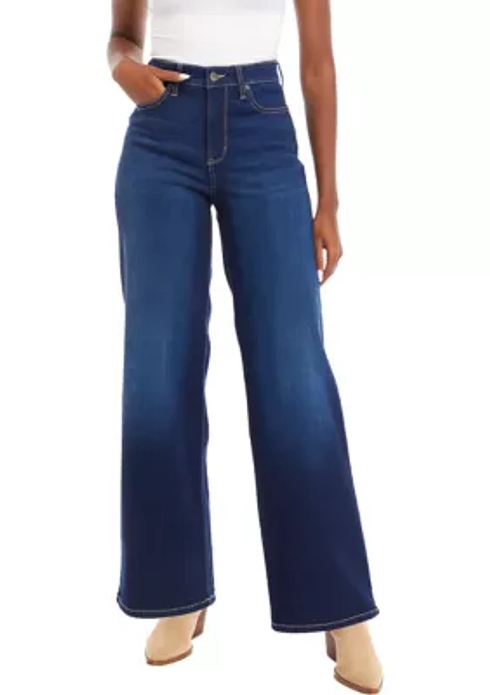 Women's High Rise Wide Leg Jeans