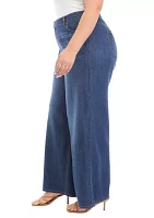 Plus Wide Leg Soft Jeans