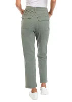 Petite High Rise Slim Straight Utility Pants