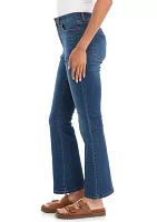 Petite Patch Pocket Flare Jeans