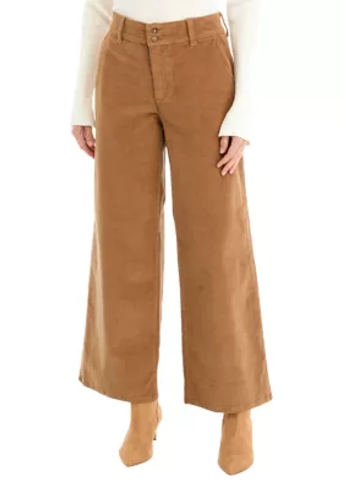 Petite Corduroy Trouser Pants