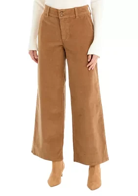 Petite Corduroy Trouser Pants