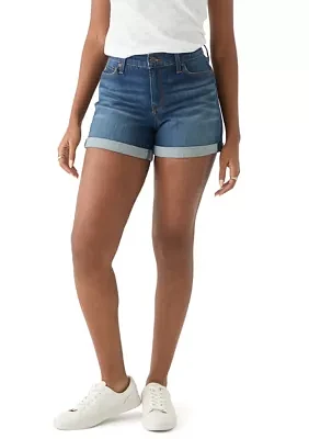 Women's Mid Rise 4" Denim Shorts