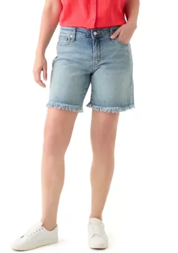 Women's Mid Rise 7" Relaxed Boyfriend Shorts