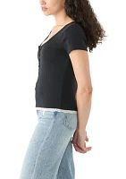 Women's Short Sleeve 1x1 Ribbed T-Shirt