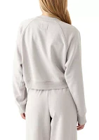 Women's Comfy Fleece Crew Pullover with Garment Mineral Wash