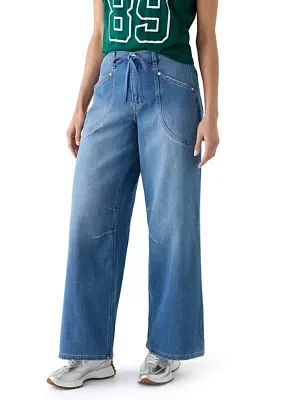 Women's Mid Rise Wide Leg Jeans