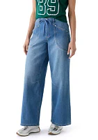 Women's Mid Rise Wide Leg Jeans