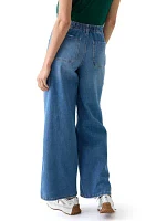 Women's Mid Rise Wide Leg Jeans