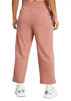 Women's UA Rival Terry Wide Leg Crop Pants