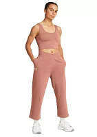 Women's UA Rival Terry Wide Leg Crop Pants