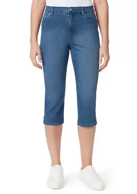 Petite Cropped Denim Capris