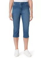 Petite Cropped Denim Capris