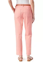 Women's Belted Tapered Pants