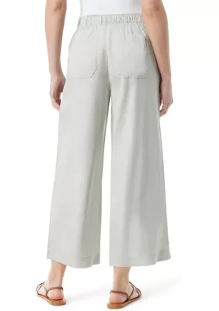 Women's Cropped Wide Leg Pants